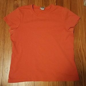 Old Navy Classic Orange Scoop Neck Tee